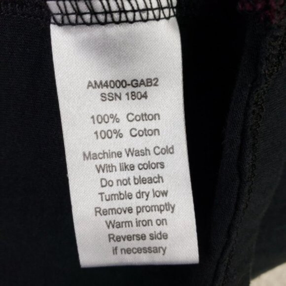 ATM Anthony Thomas Melillo Merlot & Black Plaid Crewneck T-Shirt size S Burgundy - Picture 12 of 13